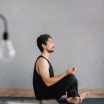 Meditation posture detail view